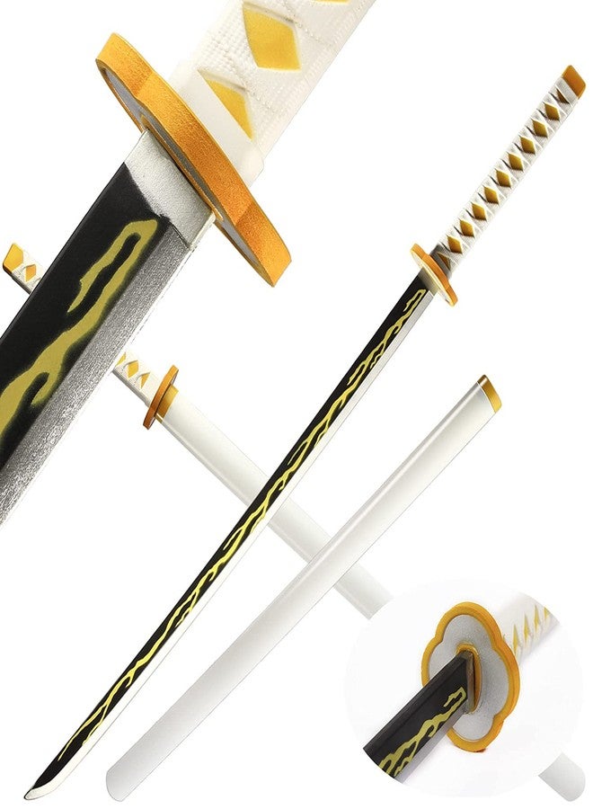UMANI® Anime Cosplay Samurai Sword 41 Inch Decorative Collectible Sword Various Styles Available(Wooden) (1003-ZENITSU) - Image 5